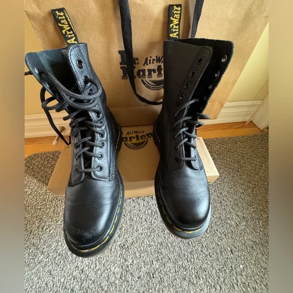 Dr. Martens Black Boots 1460 Pascal Virginia leather / size 5 - Picture 7 of 7